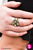Paparazzi "Drama Mama" Brass Ring Paparazzi Jewelry