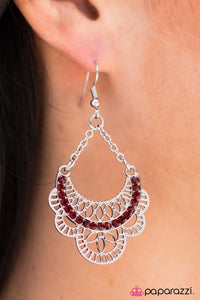 Paparazzi "Dream Act" Red Earrings Paparazzi Jewelry