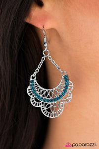 Paparazzi "Dream Act" Blue Earrings Paparazzi Jewelry