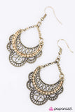 Paparazzi "Dream Act" Brass Earrings Paparazzi Jewelry