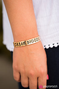 Paparazzi "Dream Bigger" Gold Bracelet Paparazzi Jewelry