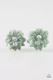 Paparazzi "Dreaming About Daisies" Green Hair Clip Paparazzi Jewelry