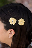 Paparazzi "Dreaming About Daisies" Yellow Hair Clip Paparazzi Jewelry