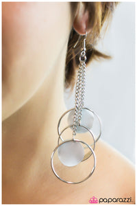 Paparazzi "Dreaming Away" White Earrings Paparazzi Jewelry