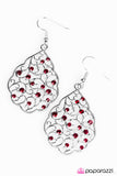 Paparazzi "Dreaming of Castles" Red Earrings Paparazzi Jewelry