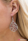 Paparazzi "Dreaming of Castles" Red Earrings Paparazzi Jewelry