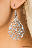 Paparazzi "Dreaming of Castles" White Earrings Paparazzi Jewelry