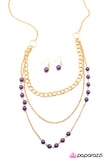 Paparazzi "Dream Walking" Purple Necklace & Earring Set Paparazzi Jewelry