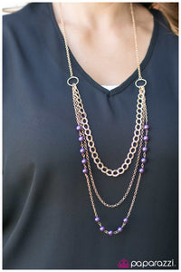 Paparazzi "Dream Walking" Purple Necklace & Earring Set Paparazzi Jewelry