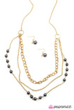 Paparazzi "Dream Walking" Gold Necklace & Earring Set Paparazzi Jewelry