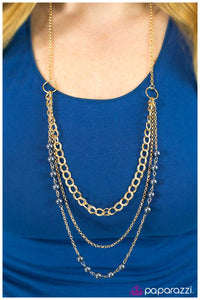 Paparazzi "Dream Walking" Gold Necklace & Earring Set Paparazzi Jewelry