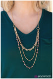 Paparazzi "Dream Walking" Brown Necklace & Earring Set Paparazzi Jewelry