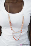 Paparazzi "Dream Walking- Orange Necklace & Earring Set Paparazzi Jewelry