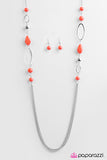 Paparazzi "Dreamy Daydreams - Orange" necklace Paparazzi Jewelry