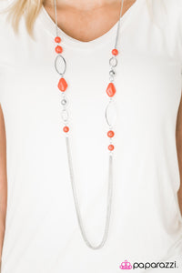 Paparazzi "Dreamy Daydreams - Orange" necklace Paparazzi Jewelry