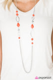 Paparazzi "Dreamy Daydreams - Orange" necklace Paparazzi Jewelry