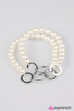 Paparazzi "Dreamy Delight" White Bracelet Paparazzi Jewelry