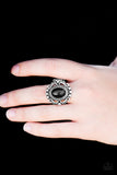 Paparazzi "Dreamy Deserts" Black Ring Paparazzi Jewelry