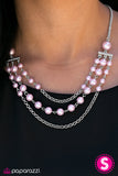 Paparazzi VINTAGE VAULT REPO "Dressed For Success" Pink Necklace & Earring Set Paparazzi Jewelry