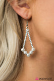 Paparazzi "Dressed In Radiance - White" earring Paparazzi Jewelry