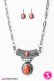 Paparazzi "Dressed to EMPRESS" Brown Necklace & Earring Set Paparazzi Jewelry