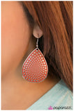 Paparazzi "Drifter - Orange" earring Paparazzi Jewelry