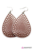Paparazzi "Drifter - Red" earring Paparazzi Jewelry