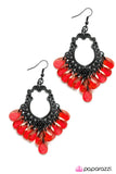 Paparazzi "Drop It! - Red" earring Paparazzi Jewelry