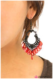 Paparazzi "Drop It! - Red" earring Paparazzi Jewelry