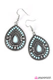 Paparazzi "Dropping Daylight - Blue" earring Paparazzi Jewelry