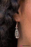 Paparazzi "Dropping Perfection - Copper" earring Paparazzi Jewelry