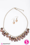 Paparazzi "Drops in the Ocean - Brass" necklace Paparazzi Jewelry