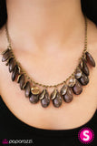 Paparazzi "Drops in the Ocean - Brass" necklace Paparazzi Jewelry