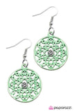 Paparazzi "Due West - Green" earring Paparazzi Jewelry