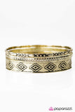 Paparazzi "Dunes and Diamonds - Brass" bracelet Paparazzi Jewelry