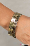 Paparazzi "Dunes and Diamonds - Brass" bracelet Paparazzi Jewelry