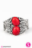 Paparazzi "DUNES-day - Red" ring Paparazzi Jewelry