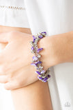 Paparazzi "Plentiful Pebbles" Purple Bracelet Paparazzi Jewelry