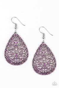 Paparazzi "Indie Idol" Purple Earrings Paparazzi Jewelry