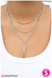 Paparazzi "Early Bird" Coral Necklace & Earring Set Paparazzi Jewelry