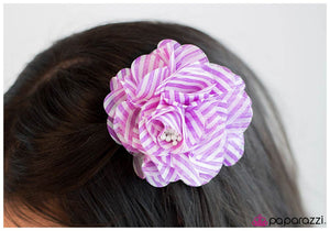 Paparazzi "Earning My Stripes" Purple Hair Clip Paparazzi Jewelry