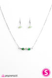 Paparazzi "Earthy Elements - Green" Necklace & Earring Set Paparazzi Jewelry