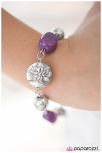 Paparazzi "Easter Island - Purple" bracelet Paparazzi Jewelry