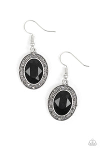 Paparazzi VINTAGE VAULT "East Side Etiquette" Black Earrings Paparazzi Jewelry