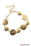 Paparazzi "Easy Does It" Gold Bracelet Paparazzi Jewelry