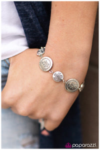 Paparazzi "Easy Does It" Silver Bracelet Paparazzi Jewelry