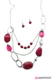 Paparazzi "Easy On The Eyes - Pink" necklace Paparazzi Jewelry
