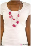 Paparazzi "Easy On The Eyes - Pink" necklace Paparazzi Jewelry