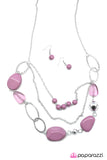 Paparazzi "Easy On The Eyes - Purple" necklace Paparazzi Jewelry