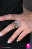 Paparazzi "Easy On The Glitter" Orange Ring Paparazzi Jewelry